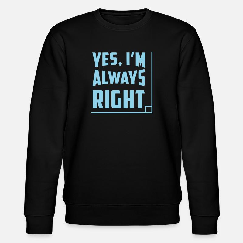 funny math teacher - Stanley/Stella Unisex Bio-Sweatshirt CHANGER  - Schwarz