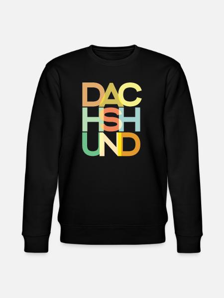 Dackelhund Hund Bunt - Stanley/Stella Unisex Bio-Sweatshirt CHANGER  - Schwarz