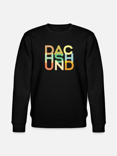 Dackelhund Hund Bunt - Stanley/Stella Unisex Bio-Sweatshirt CHANGER  - Schwarz