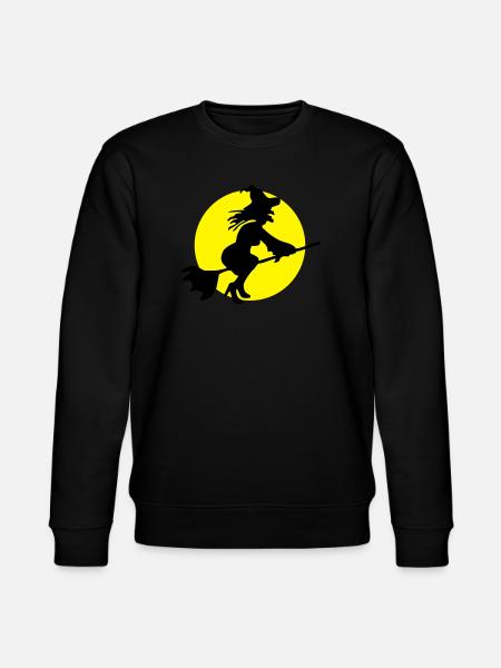 Flying witch - Stanley/Stella CHANGER Unisex Organic Sweatshirt - black