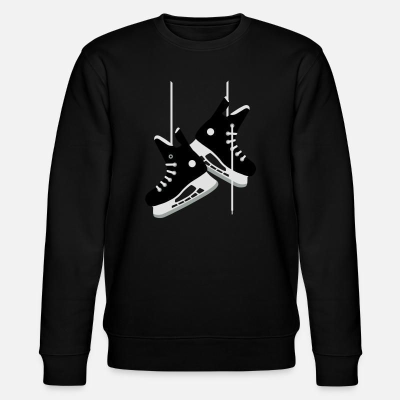 Eishockey-Schlittschuhe - Stanley/Stella Unisex Bio-Sweatshirt CHANGER  - Schwarz