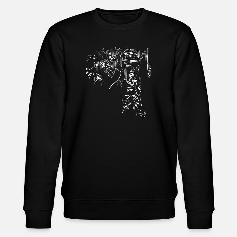 Élément de fond ville / conception tribale - Sweat bio CHANGER Stanley/Stella Unisexe - noir