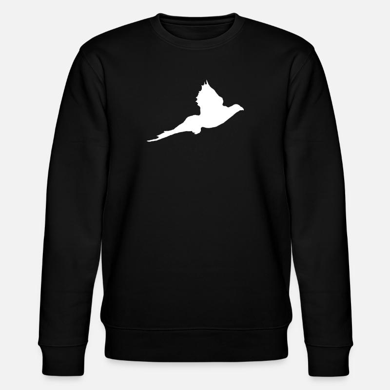 "Fasan" T-Shirt anpassbar mit Ihrem Text - Stanley/Stella Unisex Bio-Sweatshirt CHANGER  - Schwarz