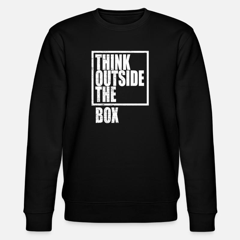 Think Outside The Box / Design Thinking - Stanley/Stella Unisex Bio-Sweatshirt CHANGER - Schwarz