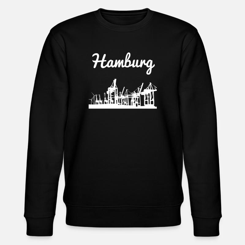 Hamburg harbor - Stanley/Stella CHANGER Unisex Organic Sweatshirt - black
