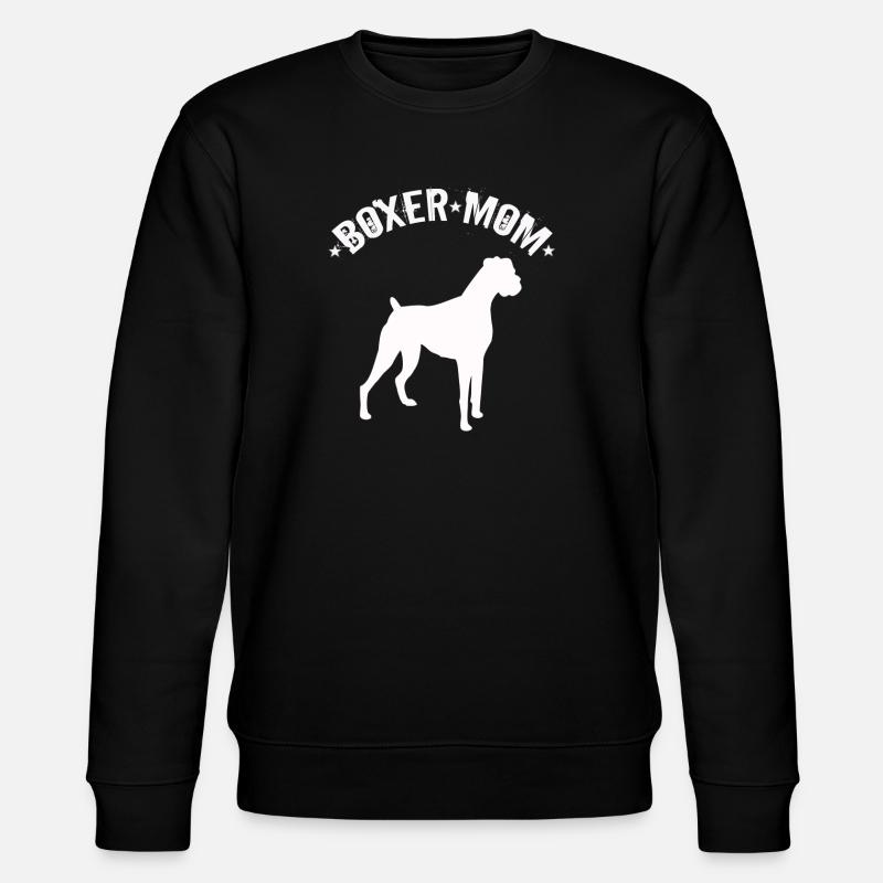 Boxer Hund Damen Boxer Mama - Stanley/Stella Unisex Bio-Sweatshirt CHANGER  - Schwarz