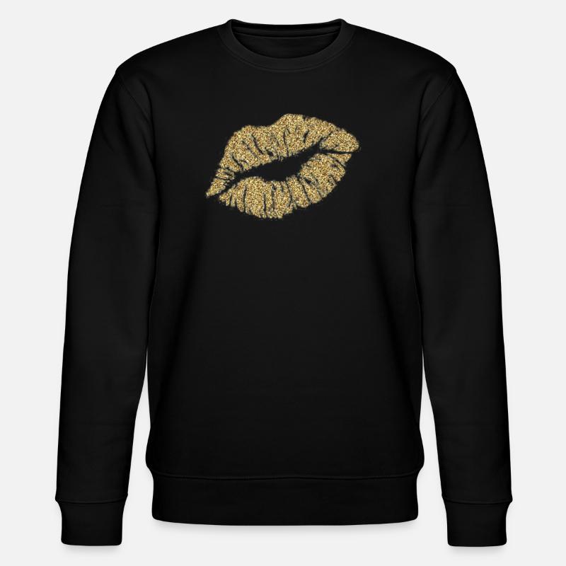 Goldener Kuss - Stanley/Stella Unisex Bio-Sweatshirt CHANGER  - Schwarz
