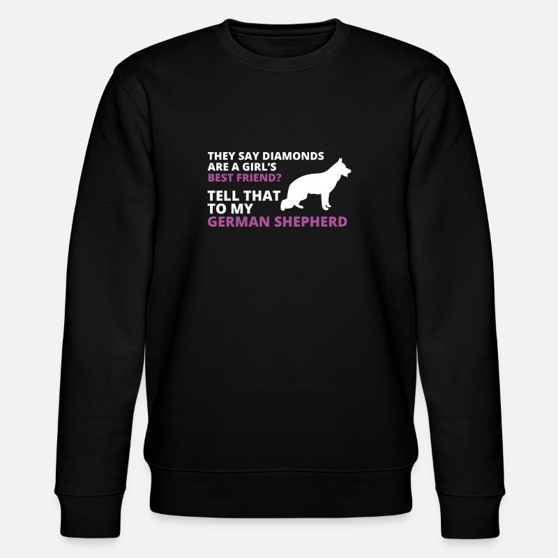 German shepherd - Stanley/Stella CHANGER Unisex Organic Sweatshirt - black