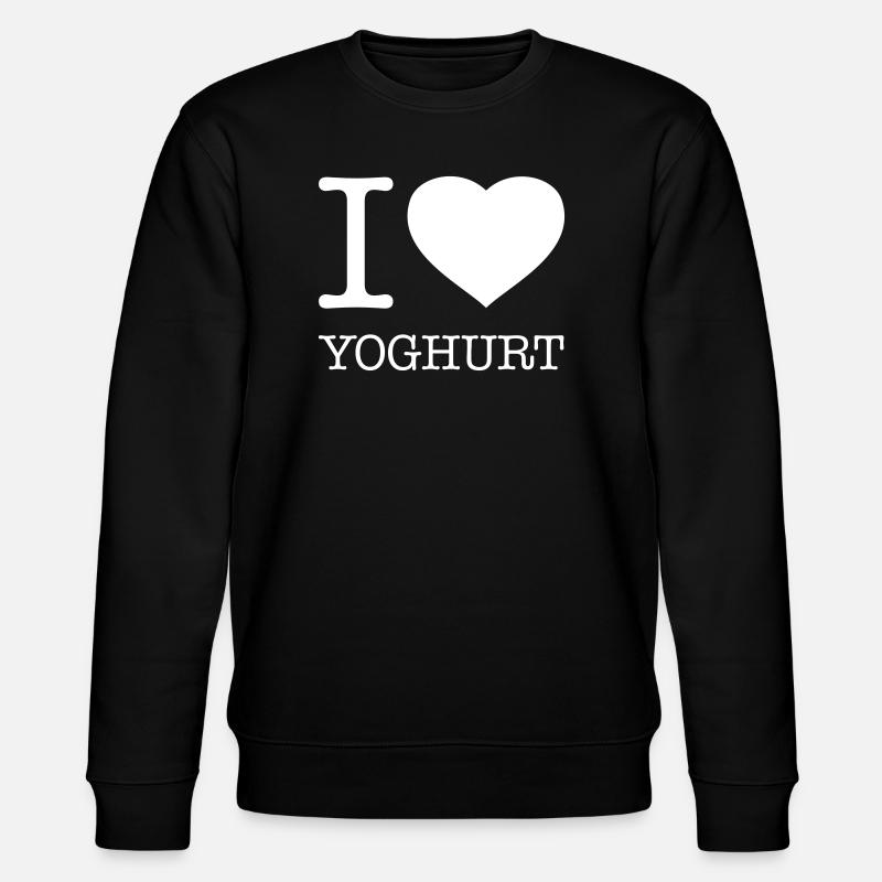 I LOVE YOGHURT Yogurt - Stanley/Stella CHANGER Unisex Organic Sweatshirt - black