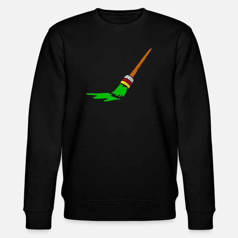 Urban Graffiti Brush Design - Stanley/Stella CHANGER Unisex Organic Sweatshirt - black