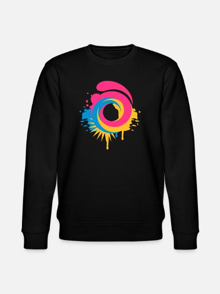 Un graffiti vortex - Sweat bio CHANGER Stanley/Stella Unisexe - noir