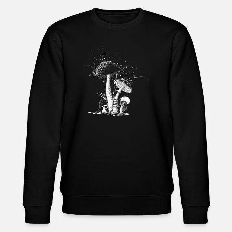 vier Pilze - Stanley/Stella Unisex Bio-Sweatshirt CHANGER - Schwarz