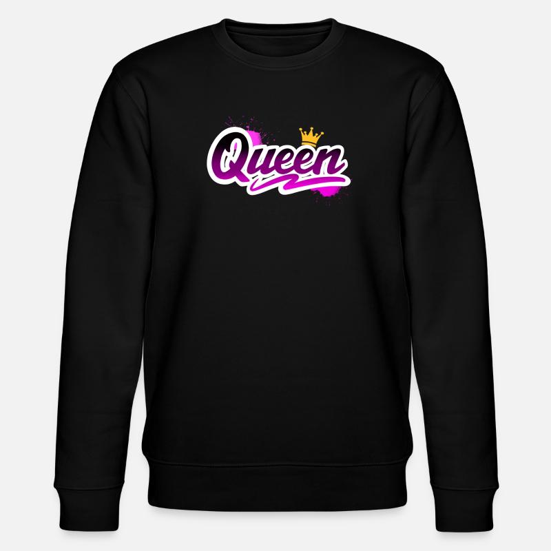 Queen - Stanley/Stella Unisex Bio-Sweatshirt CHANGER  - Schwarz