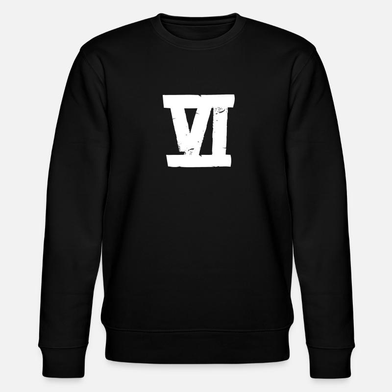 Sechs - VI - Tape - Stanley/Stella Unisex Bio-Sweatshirt CHANGER  - Schwarz