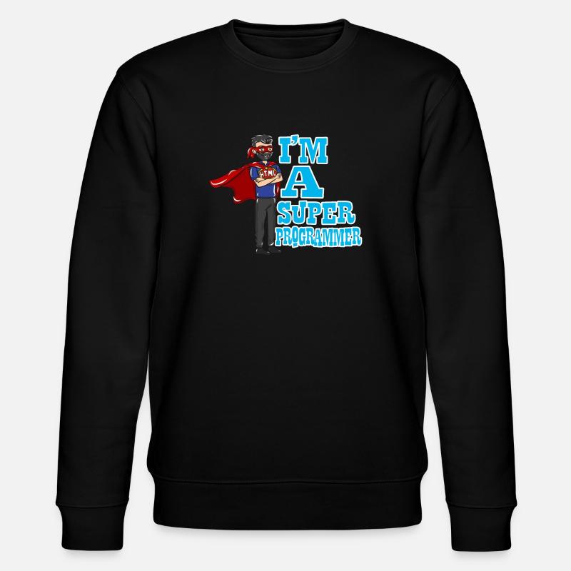 Programmer computer science gift - Stanley/Stella CHANGER Unisex Organic Sweatshirt - black