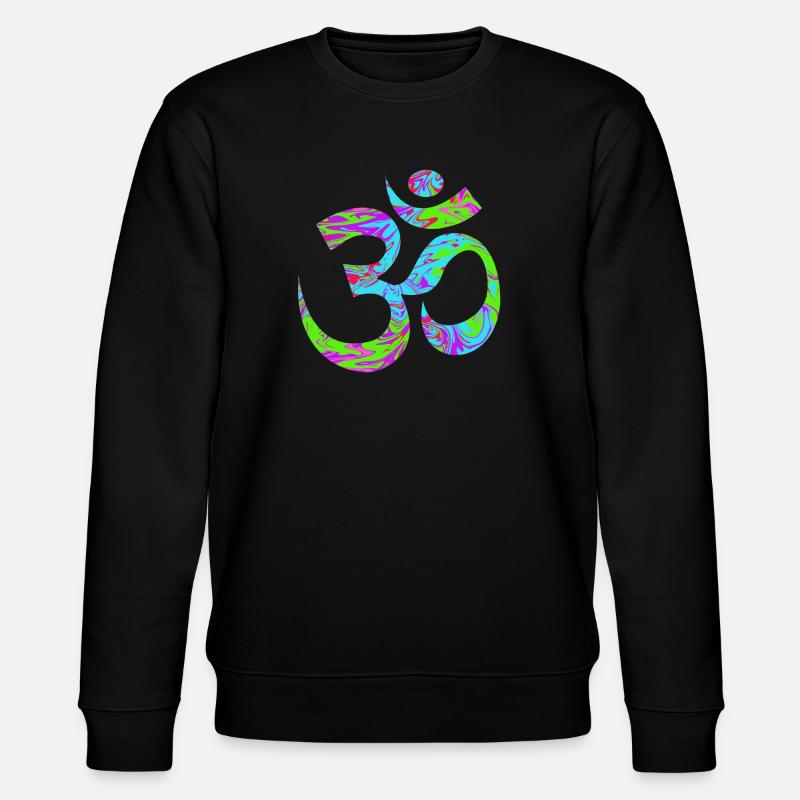 Om - Aum vert psychédélique - Sweat bio CHANGER Stanley/Stella Unisexe - noir