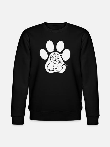 Cat Paw Cat in Paw Gift - Stanley/Stella CHANGER Unisex Organic Sweatshirt - black