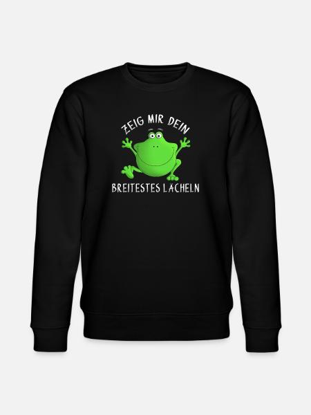 Laugh - smirk - smile - Stanley/Stella CHANGER Unisex Organic Sweatshirt - black