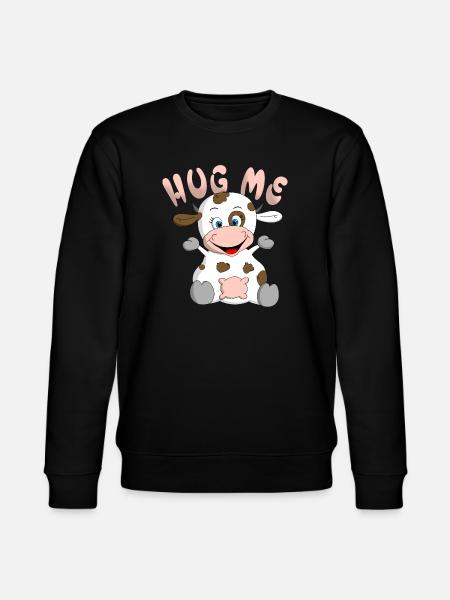 Hug me Kuh - Stanley/Stella Unisex Bio-Sweatshirt CHANGER - Schwarz