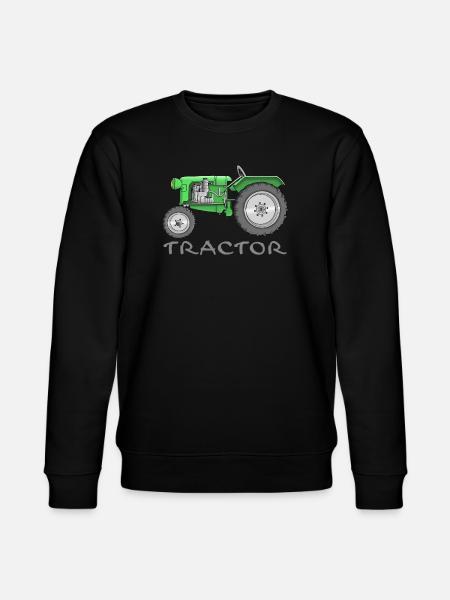 cooler Traktor - tractor comic - Stanley/Stella Unisex Bio-Sweatshirt CHANGER  - Schwarz