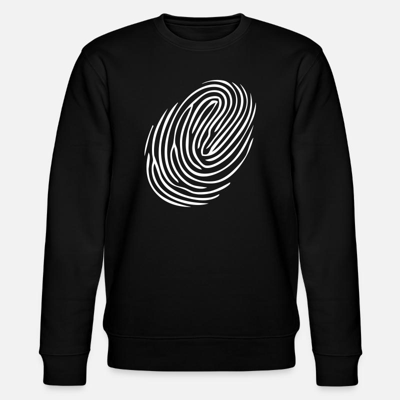 Finger empreinte empreinte digitale - Sweat bio CHANGER Stanley/Stella Unisexe - noir