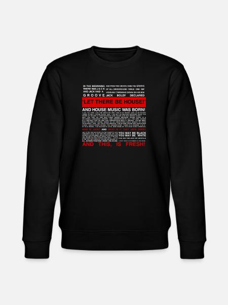HOUSE MUSIC LOVERS - Stanley/Stella CHANGER Unisex Organic Sweatshirt - black
