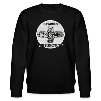 Beierse motorfiets boxer motor - Stanley/Stella Uniseks bio-sweatshirt CHANGER  - zwart - Voor - Nik (191cm) & Marisol (170cm)