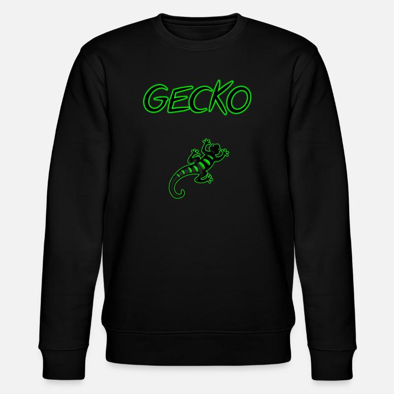Gecko - Stanley/Stella Unisex Bio-Sweatshirt CHANGER  - Schwarz