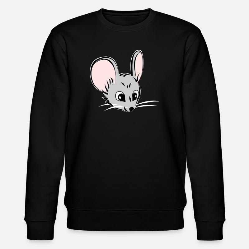 Mouse head - Stanley/Stella CHANGER Unisex Organic Sweatshirt - black