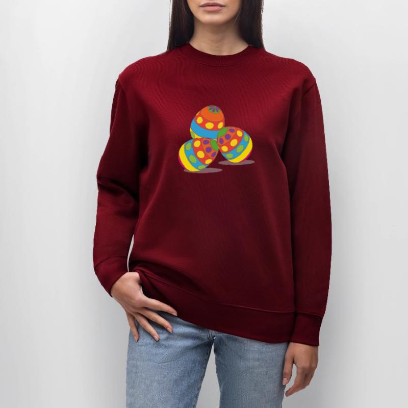 Easter eggs, easter, happy easter, happy eastern Stanley/Stella CHANGER Unisex Organic Sweatshirt