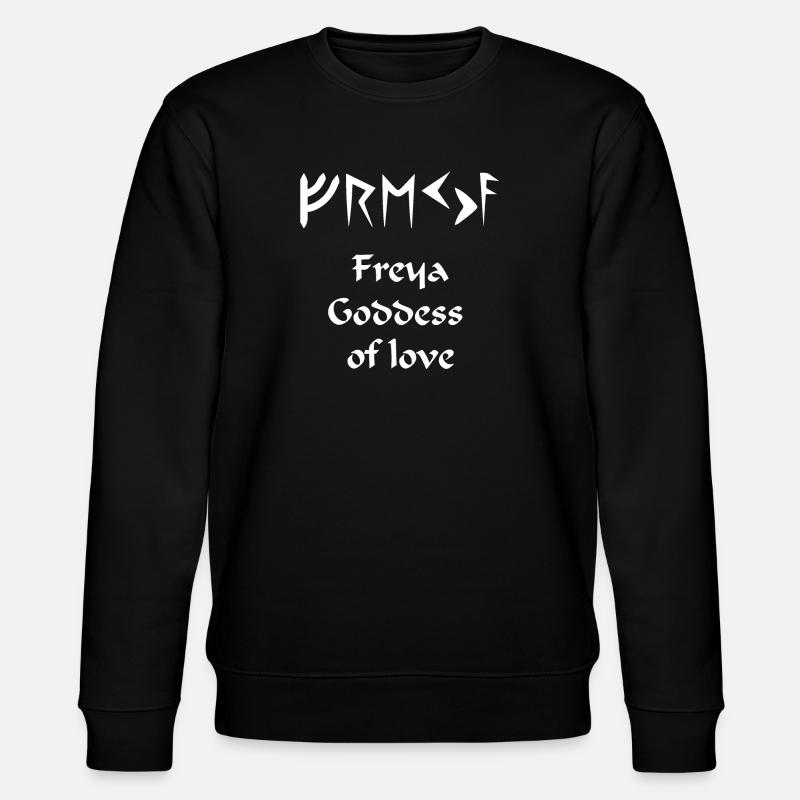 Freya Göttin der Liebe - Stanley/Stella Unisex Bio-Sweatshirt CHANGER  - Schwarz