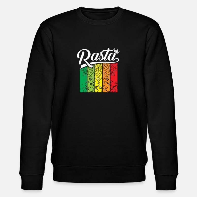 Pastel Regenbogen Banner - Stanley/Stella Unisex Bio-Sweatshirt CHANGER - Schwarz