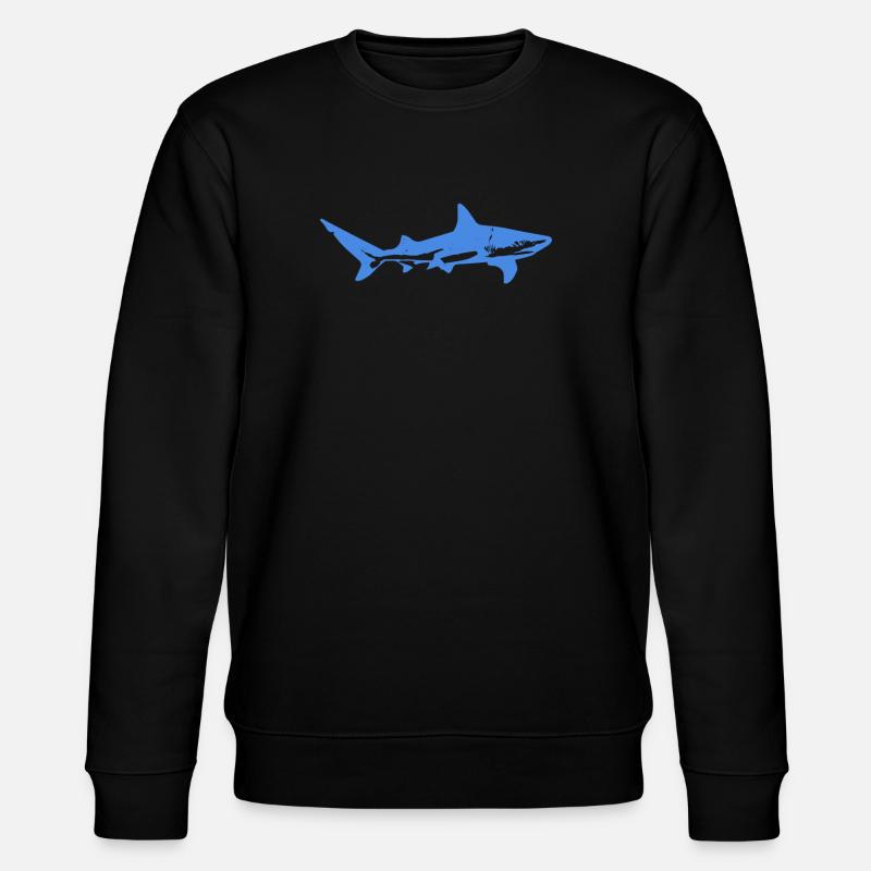 Requin bleu - Sweat bio CHANGER Stanley/Stella Unisexe - noir
