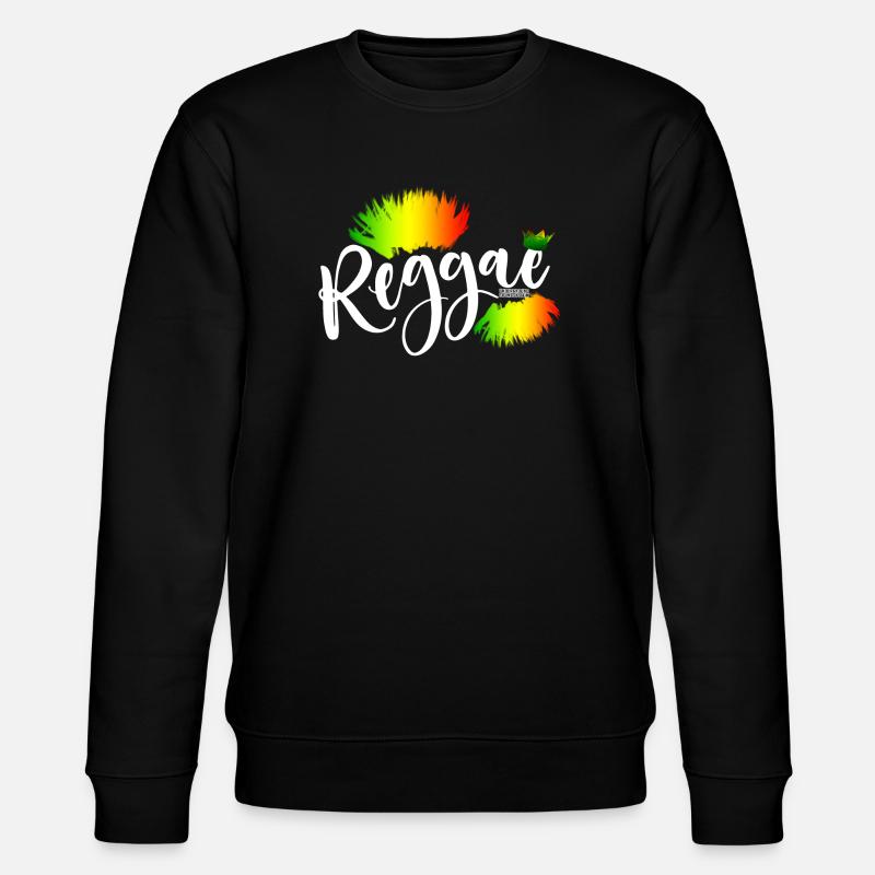 Reggae Rainbow Splash - Stanley/Stella CHANGER Unisex Organic Sweatshirt - black