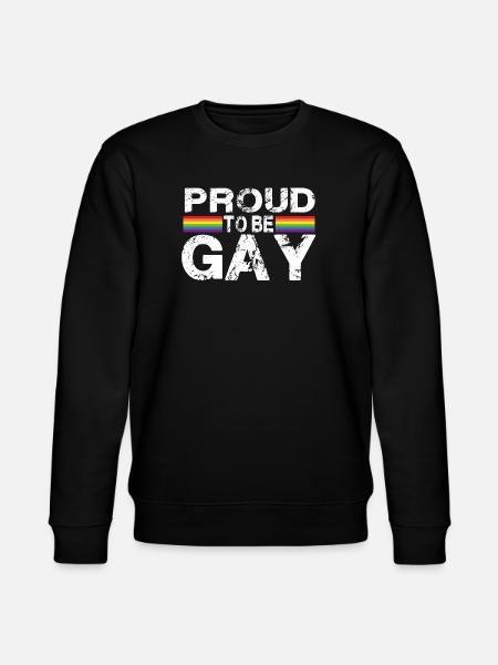 Proud To Be Gay - Stanley/Stella CHANGER Unisex Organic Sweatshirt - black