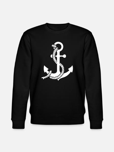 Ancre avec nœud - Sweat bio CHANGER Stanley/Stella Unisexe - noir