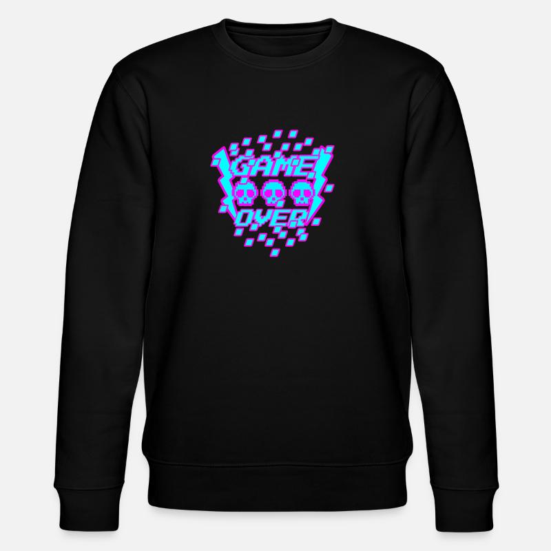 Game Over Pixel - Stanley/Stella CHANGER Unisex Organic Sweatshirt - black