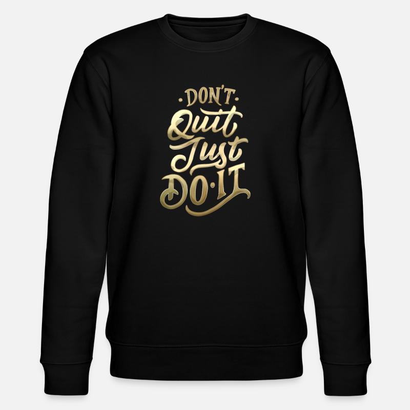 Ne quittez pas Gradient Script - Sweat bio CHANGER Stanley/Stella Unisexe - noir