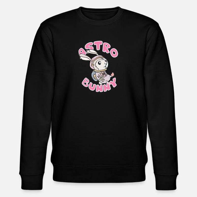 Astronaut bunny - Stanley/Stella CHANGER Unisex Organic Sweatshirt - black