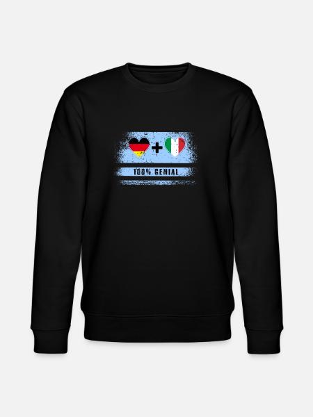 Germany and Italy 100% Ingenious / Gift - Stanley/Stella CHANGER Unisex Organic Sweatshirt - black