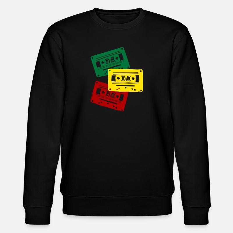 Kassettenfarben Trio - Stanley/Stella Unisex Bio-Sweatshirt CHANGER - Schwarz