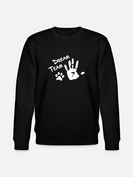 Dream Team Dog Paw - Stanley/Stella CHANGER Unisex Organic Sweatshirt - black