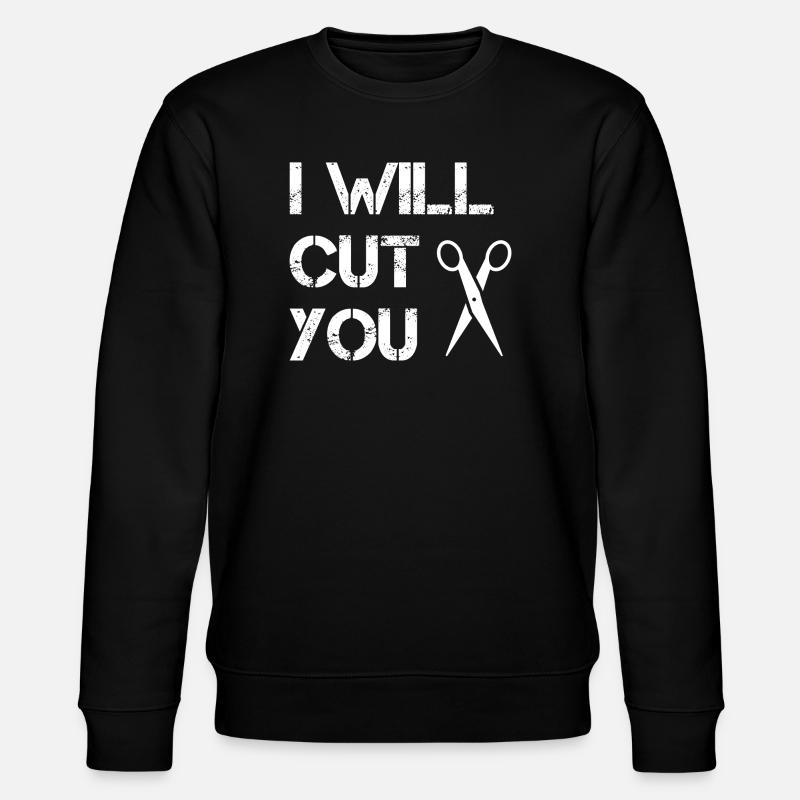 Coiffeur - Je vais te couper - Sweat bio CHANGER Stanley/Stella Unisexe - noir