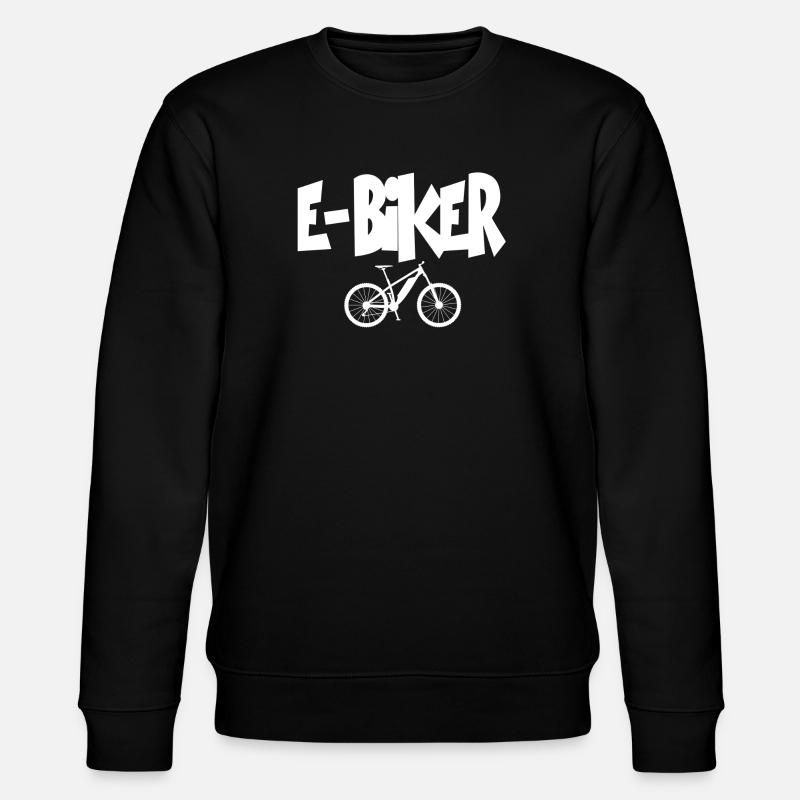 E-BIKER E Bike - Stanley/Stella CHANGER Unisex Organic Sweatshirt - black