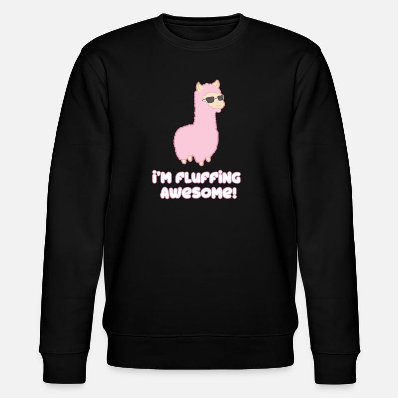 Cool Llama - Stanley/Stella CHANGER Unisex Organic Sweatshirt - black