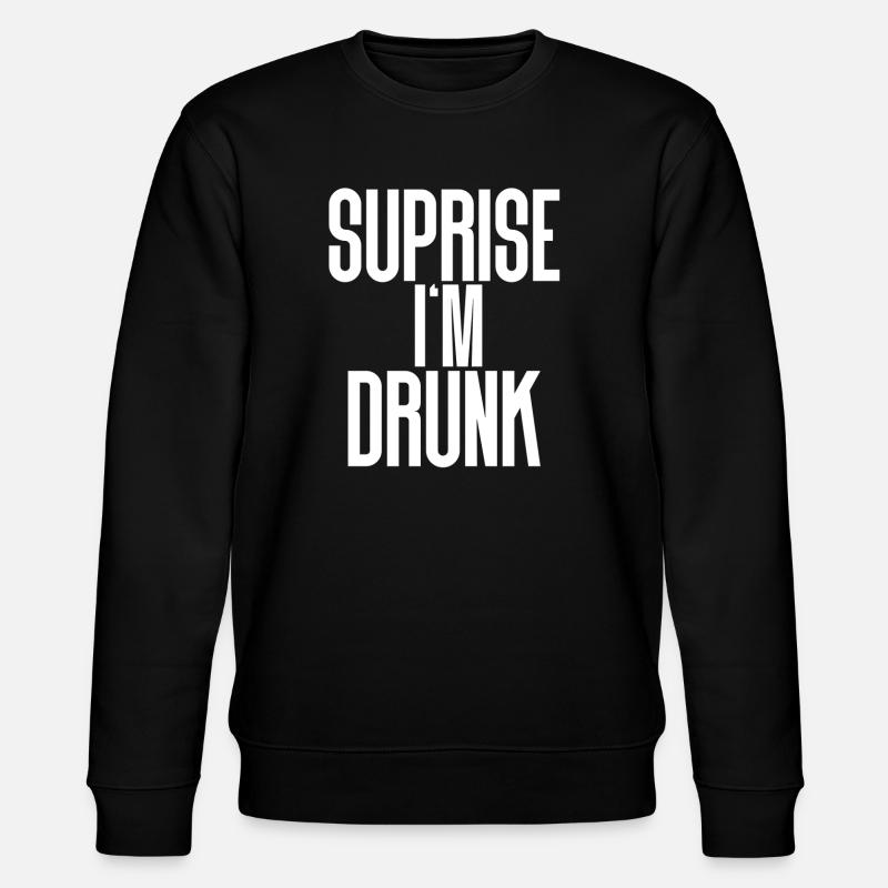 Drunk - Stanley/Stella CHANGER Unisex Organic Sweatshirt - black