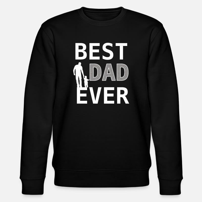 Best Dad Ever – Papadesign - Stanley/Stella Unisex Bio-Sweatshirt CHANGER  - Schwarz