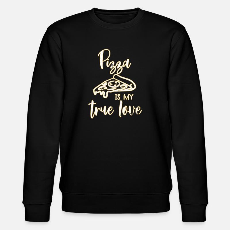 Pizza - Stanley/Stella Unisex Bio-Sweatshirt CHANGER  - Schwarz