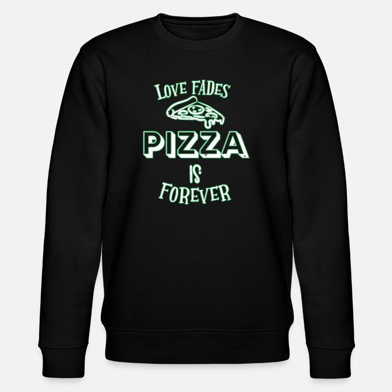 Pizza - Stanley/Stella Unisex Bio-Sweatshirt CHANGER  - Schwarz