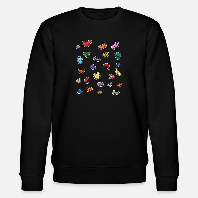 Klettern Kletterwand Boulder Freiklettern - Stanley/Stella Unisex Bio-Sweatshirt CHANGER  - Schwarz
